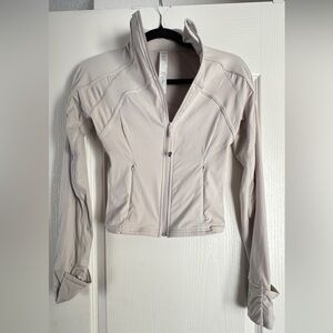 Lululemon Athletica Gray Bomber Jacket with Tailored Fit